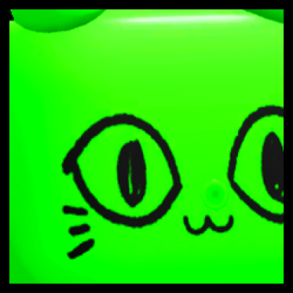 Huge Green Balloon Cat