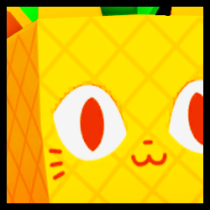 Rainbow Huge Pineapple Cat